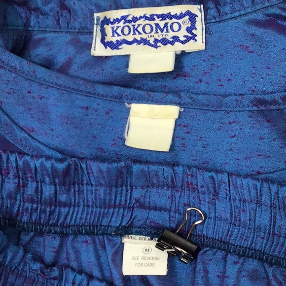 Kokomo vintage iridescent 3pc pant set M - Picture 9 of 12
